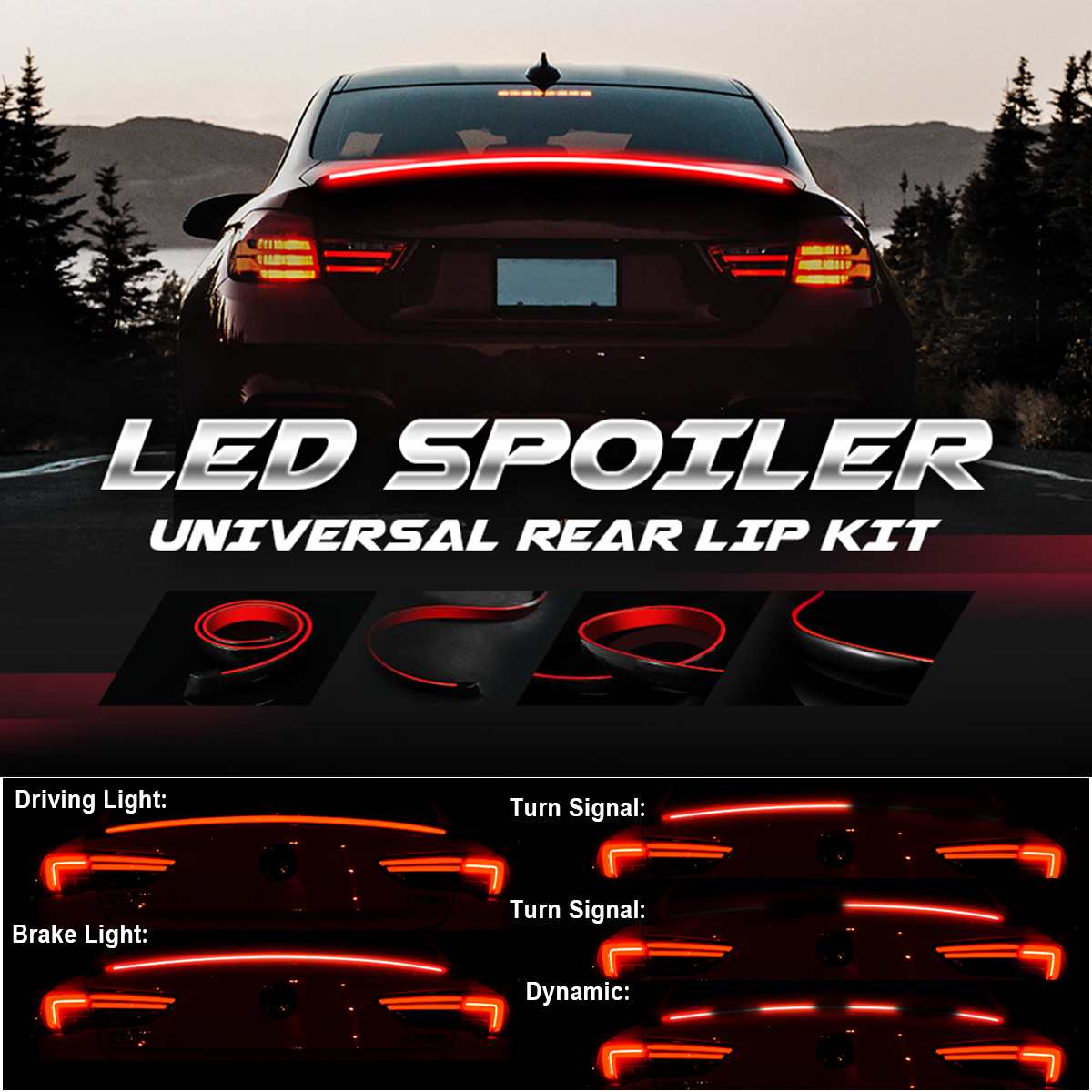 AeroGlow™ LED Rear Lip Spoiler
